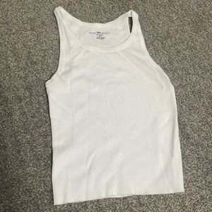 brandy melville white tank, never worn